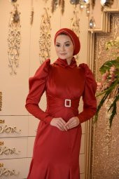 DEVA KIRMIZI ABİYE ELBİSE - 2