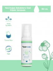 Baby icon Bebek Köpük Şampuanı Vegan Doğal Içerikli Konak Önleyici Şampuan 150 ml - 1