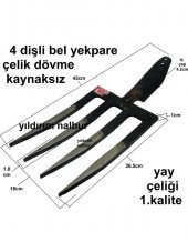 Bel Çapa Belleme Yekpare Kaynaksız Bel Küreği 4 Diş Kuvetli Çapa - 2