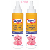 Kent Boringer Bubble Gum Topping Sos (Silindir Ambalaj) 300 Gr x 2 Adet - 1
