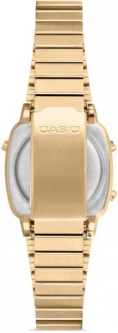CASIO LA670WGA-9DF ALTIN KAPLAMA RETRO BAYAN KOL SAATİ - 3