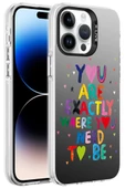 Apple iPhone 14 Pro Max Kılıf Desenli Silver Lüx Sert Kapak - 8
