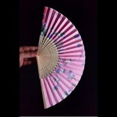 Japon Bambu Kumaş Yelpaze Çanta Boy Stant Hediyeli No.31 - 3