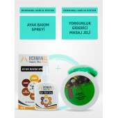 Dermanel Ayak Bakım Spreyi+Dermanel Yorgunluk Giderici Masaj Jeli - 1