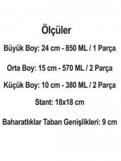 Arow Döner Standlı Cam Baharatlık-DC1.TR.3480 - 4