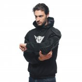 DAINESE CEKET DAEMON-X SAFETY HOODIE FULL ZIP BLACK WHITE - 3