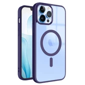 iPhone 13 Pro Max Magsafe Özellikli Renkli Clear Case Kapak - 4