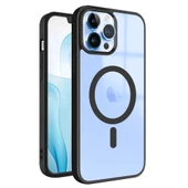 iPhone 13 Pro Max Magsafe Özellikli Renkli Clear Case Kapak - 8