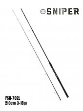 Fujin Sniper 210 cm 3-18 gr Light Spin Kamış FSN-702L - 2