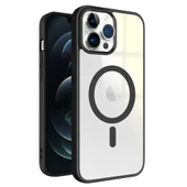 iPhone 12 Pro Max Magsafe Özellikli Renkli Clear Case Kapak - 5