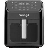 Robogil AF-19D Airfryer XXL 6,5lt Halojen Lambalı Cam Kapaklı Sıcak Hava Fritözü - 6