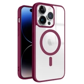 iPhone 14 Pro Magsafe Özellikli Renkli Clear Case Kapak - 4