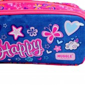 Muggle Be Happy 2 Bölmeli Kalem Çantası MU-7525 - 4