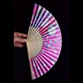 Japon Bambu Kumaş Yelpaze Çanta Boy Stant Hediyeli No.33 - 3