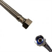 GAMA PASLANMAZ ÇELİK SU BAĞLANTI FLEXİ 3/8*3/8 30 CM - 2