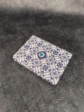 Cep Ayna Kötü Göz Nazar Makyaj Çanta Seyahat Taşınabilir Ayna Kozmetik - 1