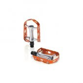 XLC Pedal MTB Ultralight PD-M15 Alüminyum Çift Taraflı Bisiklet Pedalı Gümüş Turuncu - 2