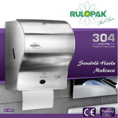 Rulopak Sensörlü Kağıt Havlu Dispenseri  Paslanmaz 21 Cm - 3