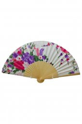Japon Bambu Kumaş Yelpaze Çanta Boy Stant Hediyeli No.35 - 5