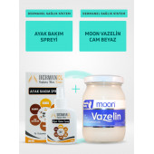 Dermanel Ayak Bakım Spreyi+Moon Vazelin Cam Beyaz - 1