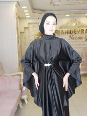 Ceylin Siyah Abiye Elbise - 1