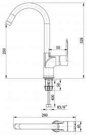CAPRİCE YÜKSEK LAVABO BATARYASI - 2