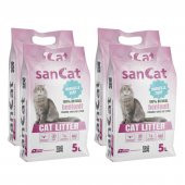 Sancat Marsilya Sabunu Kokulu Premium Beyaz Kedi Kumu 5 Lt. X 4 Adet - 1