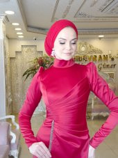 Lavin Kırmızı Abiye Elbise - 2