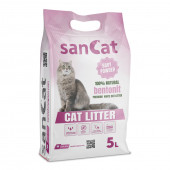 SANCAT Bebek Pudrası Kokulu Premium Beyaz Kedi Kumu 5 Lt. - 1