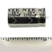 25 Volt 2200 uF Kondansatör - 10 Adet - 1