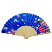 Japon Bambu Kumaş Yelpaze Çanta Boy Stant Hediyeli No.40 - 1