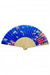 Japon Bambu Kumaş Yelpaze Çanta Boy Stant Hediyeli No.40 - 5