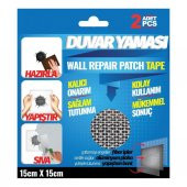 Duvar Yaması Tesisat ve Soba Borusu Delikleri İçin Kalıcı Onarım 15cmx15cm-2Adet - 1