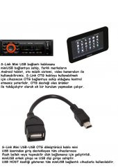 S-link SL-OTG20 Mini USB OTG Kablo 15 cm - 1