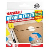 Yapışkanlı Güvenlik Etiketi Yetkisiz Erişime Karşı Koruma Sağlar 90Adet 28mm - 1