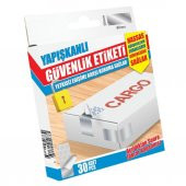 Yapışkanlı Güvenlik Etiketi Hassas Gönderilerin Evrakların Güvenkliğini Sağlar 30Ad 80x30mm - 3