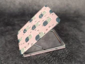 Cep Ayna Makyaj Çanta Seyahat Taşınabilir Ayna Kozmetik Büyüteç Kompakt - 5