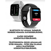T500 + Pro Smart Watch Bluetooth Çağrı Apple & Android Uyumlu Akıllı Saat-siyah - 6