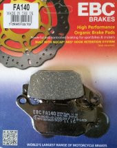 Ebc Fa140 2008-2011 Honda XL 700 Transalp Uyumlu Arka Fren Balatası (Abs siz) Organik Balata thumbnail 1