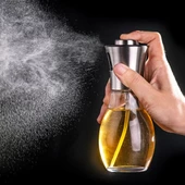 Paslanmaz Çelik Başlıklı Cam Spray Yağdanlık - 4