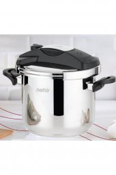 Nehir silver matik 7 lt düdüklü tencere paslanmaz çelik pratik kapaklı - 1