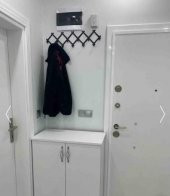 Dekoratif Metal Siyah Duvar Kapı Askısı Elbise Askısı Akordiyon Model Askılık - 3