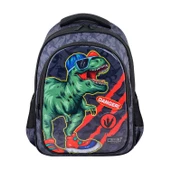 Muggle Okul Çantası Danger Dino Siyah İlkokul Sırt Çantası - 1
