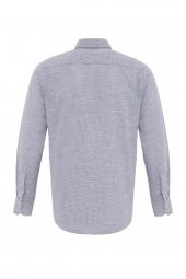 Köşeli Manşet Regular Kalıp Düz Gömlek thumbnail 4