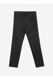 Süvari Normal Bel Normal Paça Slim Fit Siyah Erkek Pantolon PN2020500533 - 1