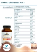 Vitamost GİNKGO BİLOBA 90 SOFTJEL KAPSÜL 1200 MG - 5