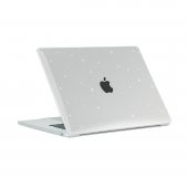 KNY Apple Macbook 15 inç Air 2023 M2 A2941 İçin Msoft AllStar Ön Arka Koruyucu Kapak Şeffaf - 1