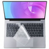 KNY Apple Macbook 13.6 İnç Air 2022 M2 A2681 İçin Klavye Koruyucu Buzlu Silikon Ped Şeffaf - 1