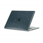 KNY Apple Macbook 15 inç Air 2023 M2 A2941 İçin Msoft AllStar Ön Arka Koruyucu Kapak Siyah - 4