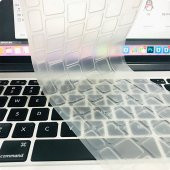 KNY Apple Macbook 13.6 İnç Air 2022 M2 A2681 İçin Klavye Koruyucu Buzlu Silikon Ped Şeffaf - 2